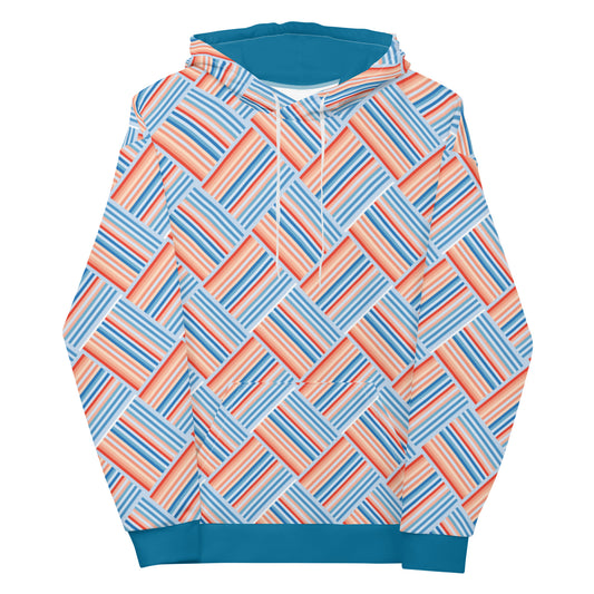 Climate Change Global Warming Stripes | Pattern - Sustainably Made Hoodie