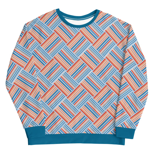 Climate Change Global Warming Stripes | Pattern - Sustainably Made Sweatshirt