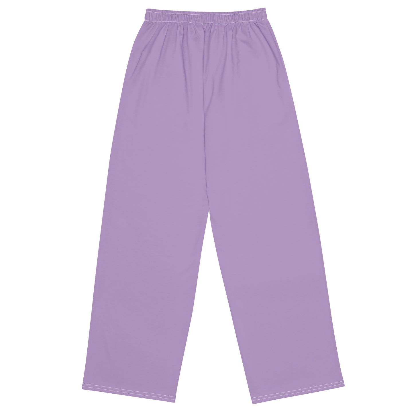 Lilac Climate Change Global Warming Statement - Sustainably Made unisex wide-leg pants