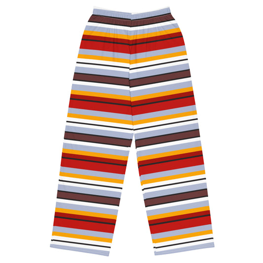 Multi Colored Lines - Inspired By Taylor Swift - Sustainably Made unisex wide-leg pants