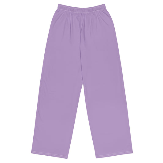 Lilac - Sustainably Made unisex wide-leg pants