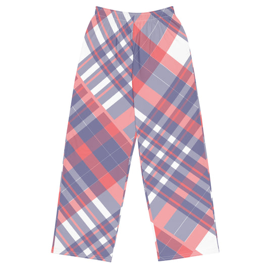 Diagonal Stripes - Inspired By Taylor Swift - Sustainably Made unisex wide-leg pants