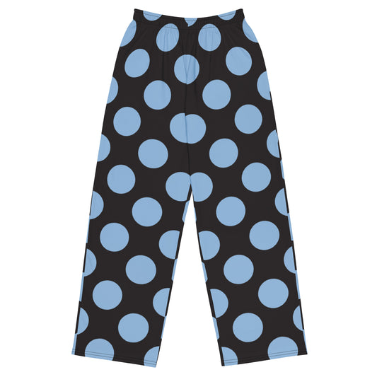 Blue Polkadot - Inspired By Harry Styles - Sustainably Made wide-leg pants