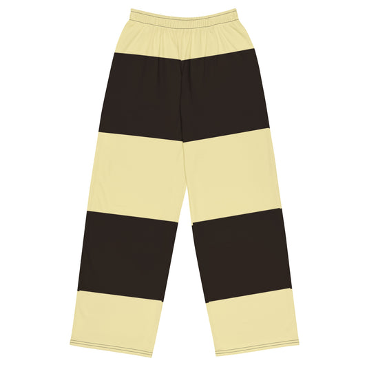 Black Gold Stripes - Inspired By Taylor Swift - Sustainably Made unisex wide-leg pants