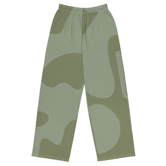 Army Look - Inspired By Zendaya - Sustainably Made unisex wide-leg pants