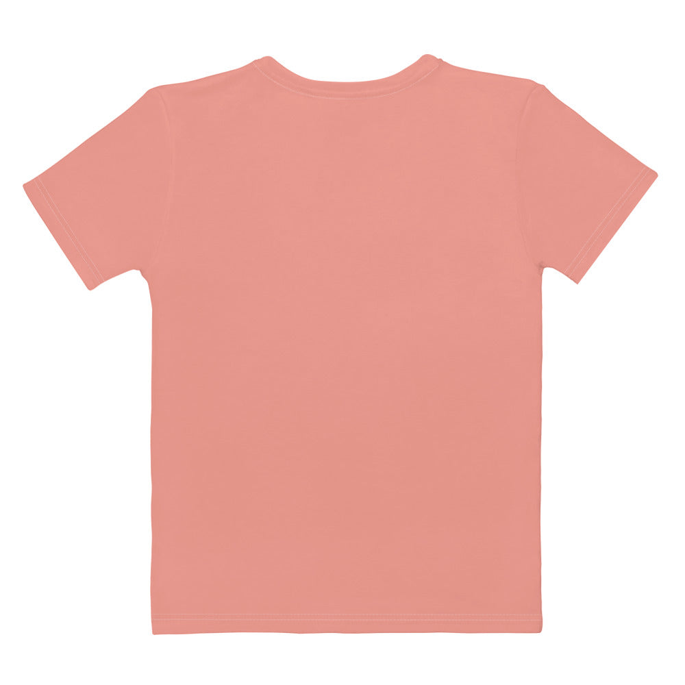 Coral Pink Climate Change Global Warming Statement - Sustainably Made Women's Short Sleeve Tee