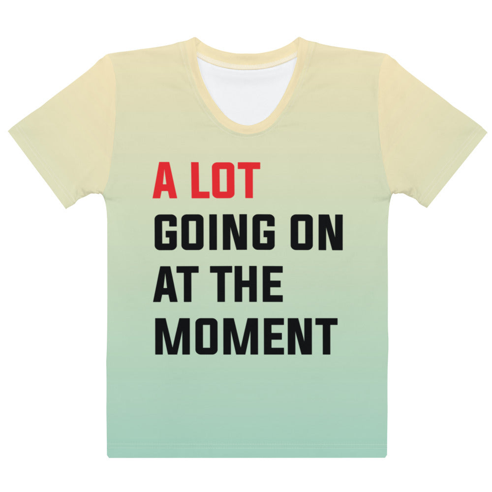 A lot going on at the moment | Gradient Yellow - Inspired By Taylor Swift - Sustainably Made Women’s Short Sleeve Tee