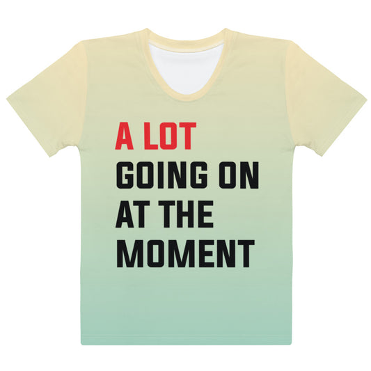 A lot going on at the moment | Gradient Yellow - Inspired By Taylor Swift - Sustainably Made Women’s Short Sleeve Tee