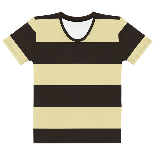 Black Gold Stripes - Inspired By Taylor Swift - Sustainably Made Women’s Short Sleeve Tee