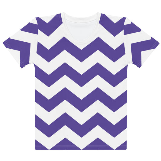 Blue Zigzag - Inspired By Harry Styles - Sustainably Made Women’s Short Sleeve Tee