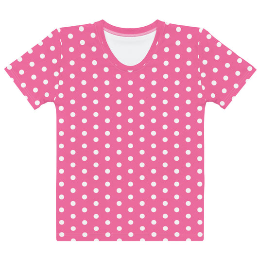 Pink Polkadot - Inspired By Harry Styles - Sustainably Made Women’s Short Sleeve Tee