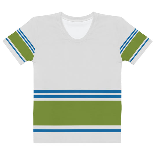Down stripes - Inspired By Zendaya - Sustainably Made Women’s Short Sleeve Tee