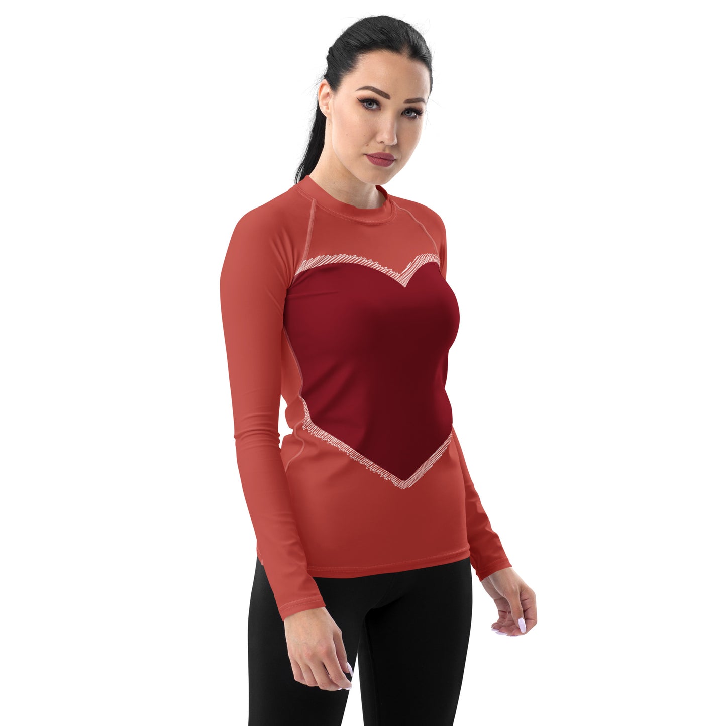 Heart - Inspired By Taylor Swift - Sustainably Made Women's Rash Guard