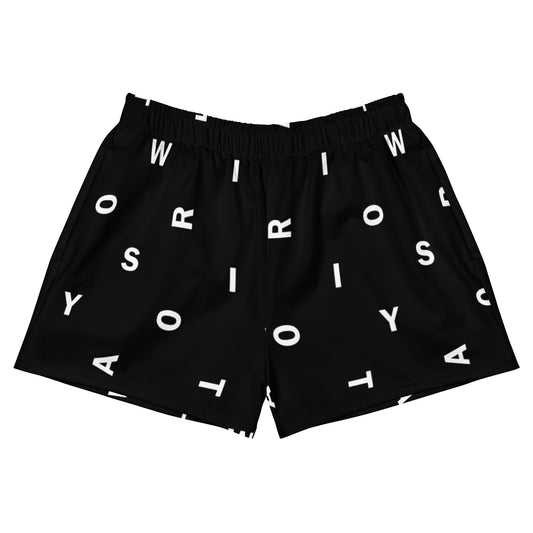 Letter Black - Inspired By Taylor Swift - Sustainably Made Women’s Shorts