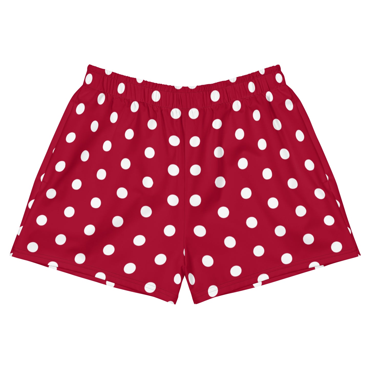 Maroon Polka Dot - Inspired By Taylor Swift - Sustainably Made Women’s Shorts