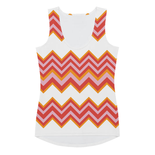 Retro Zigzag - Inspired By Taylor Swift - Sustainably Made Tank Top