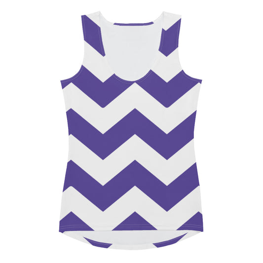 Blue Zigzag - Inspired By Harry Styles - Sustainably Made Tank Top
