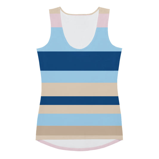 Stripes Multi Color - Inspired By Zendaya - Sustainably Made Tank Top