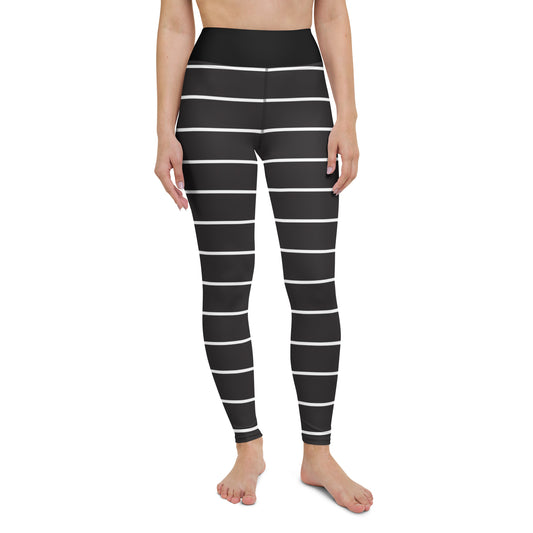 Black Stripes - Inspired By Taylor Swift - Sustainably Made Yoga Leggings