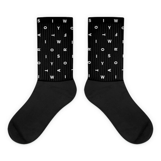 Letter Black - Inspired By Taylor Swift - Sustainably Made Socks
