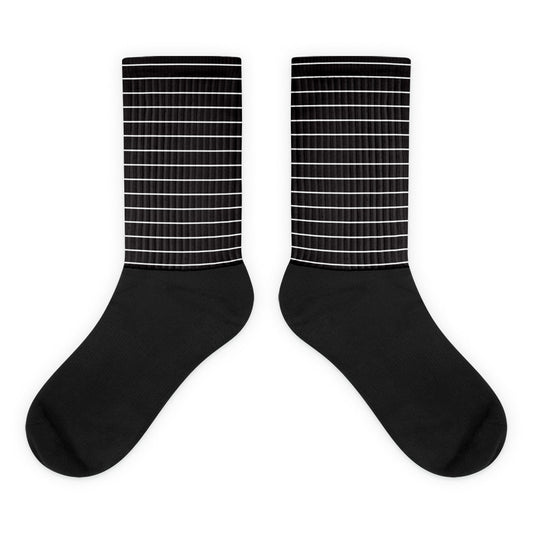Black Stripes - Inspired By Taylor Swift - Sustainably Made Socks