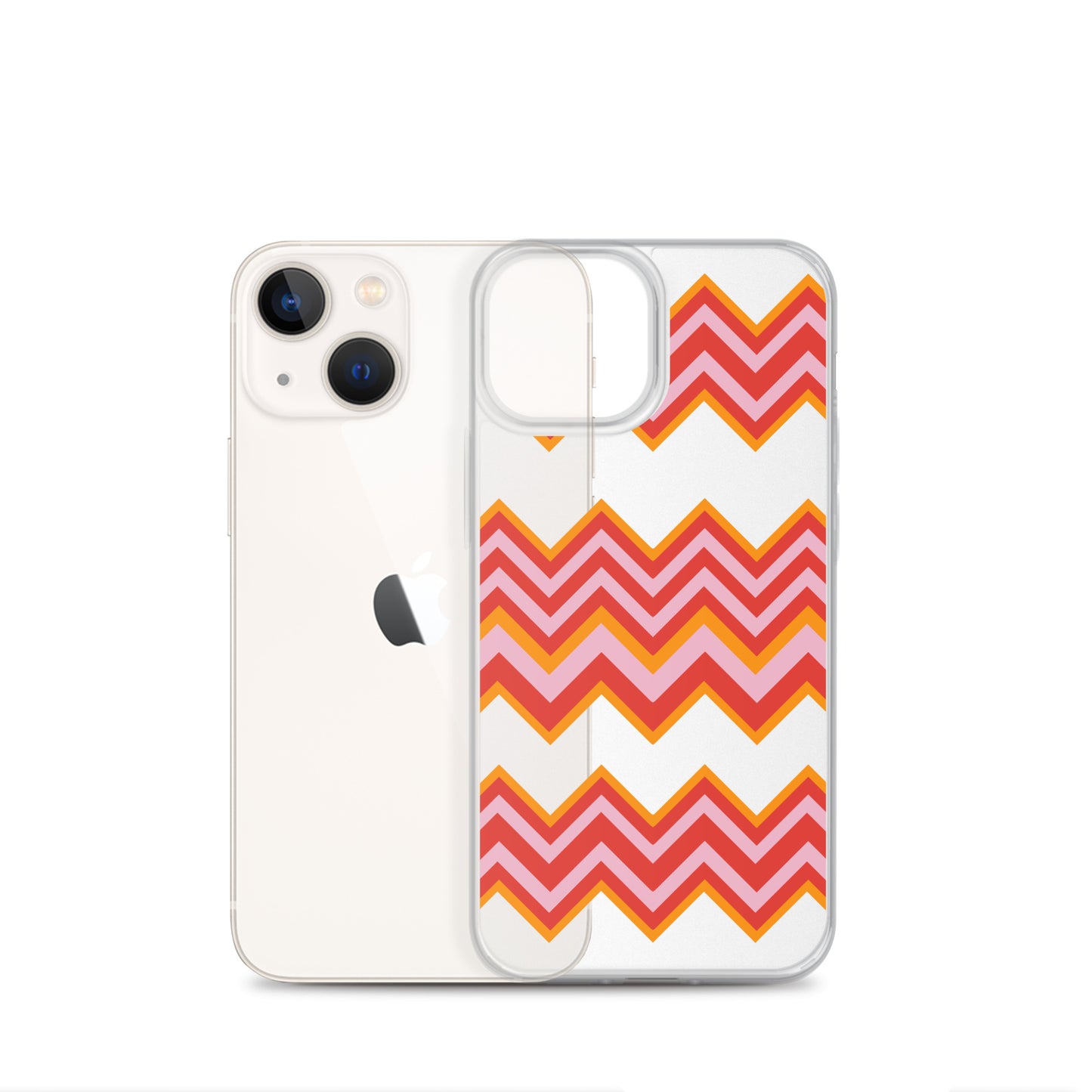 Retro Zigzag - Inspired By Taylor Swift - Sustainably Made Clear Case for iPhone®