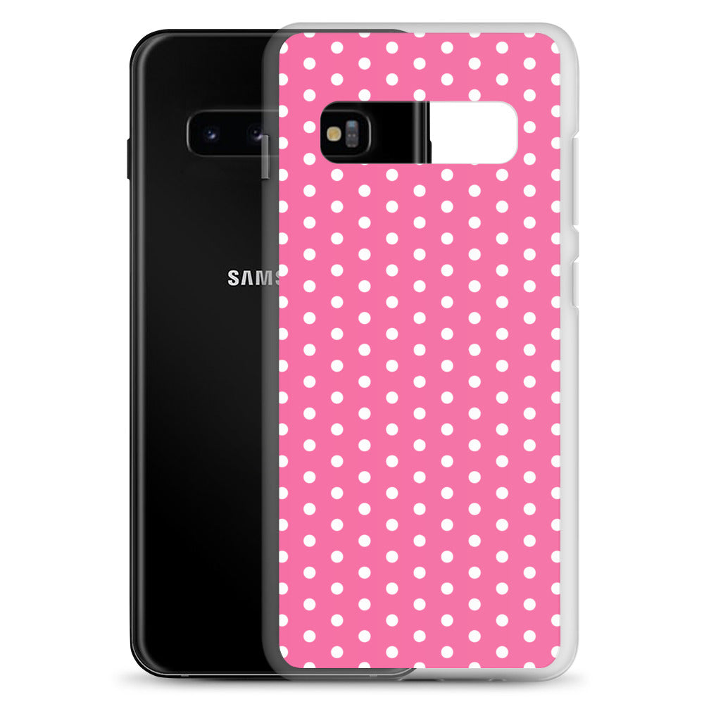 Pink Polkadot - Inspired By Harry Styles - Sustainably Made Clear Case for Samsung®