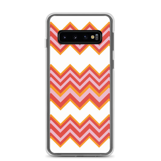 Retro Zigzag - Inspired By Taylor Swift - Sustainably Made Clear Case for Samsung®