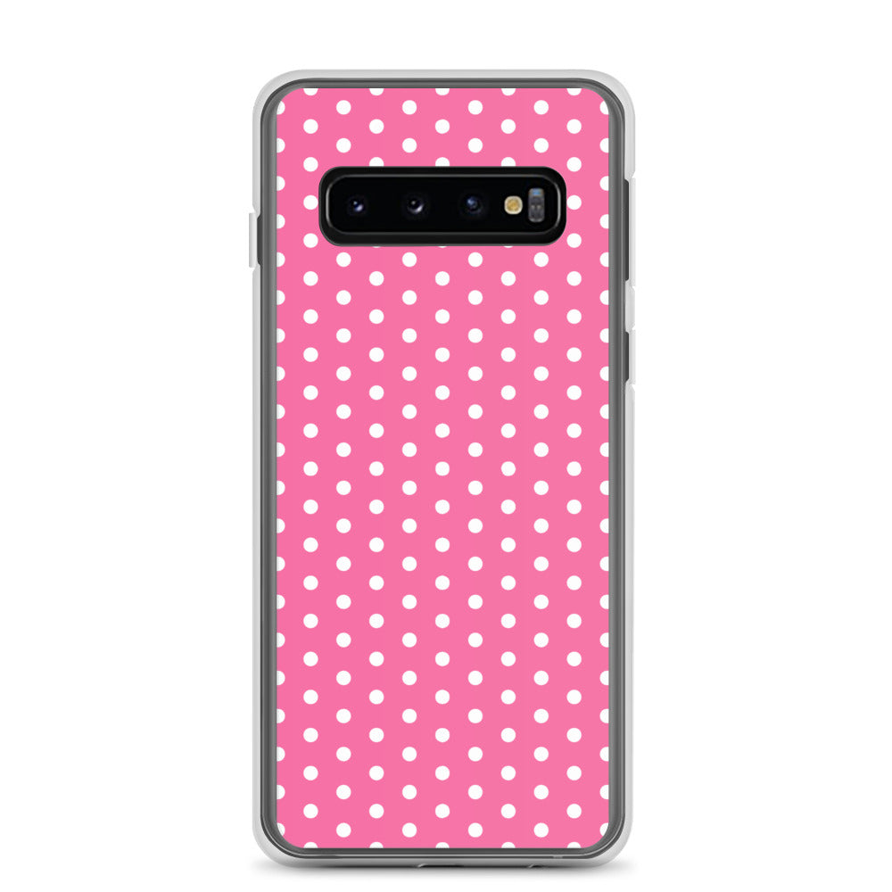 Pink Polkadot - Inspired By Harry Styles - Sustainably Made Clear Case for Samsung®