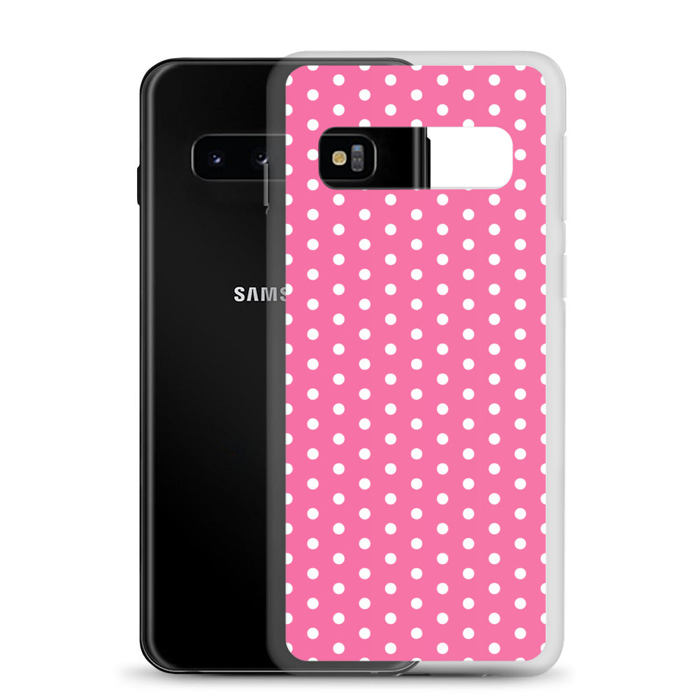 Pink Polkadot - Inspired By Harry Styles - Sustainably Made Clear Case for Samsung®