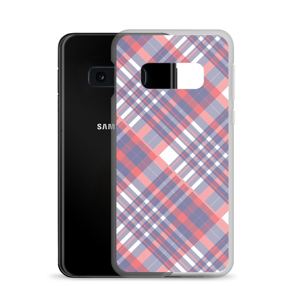 Diagonal Stripes - Inspired By Taylor Swift - Sustainably Made Clear Case for Samsung®
