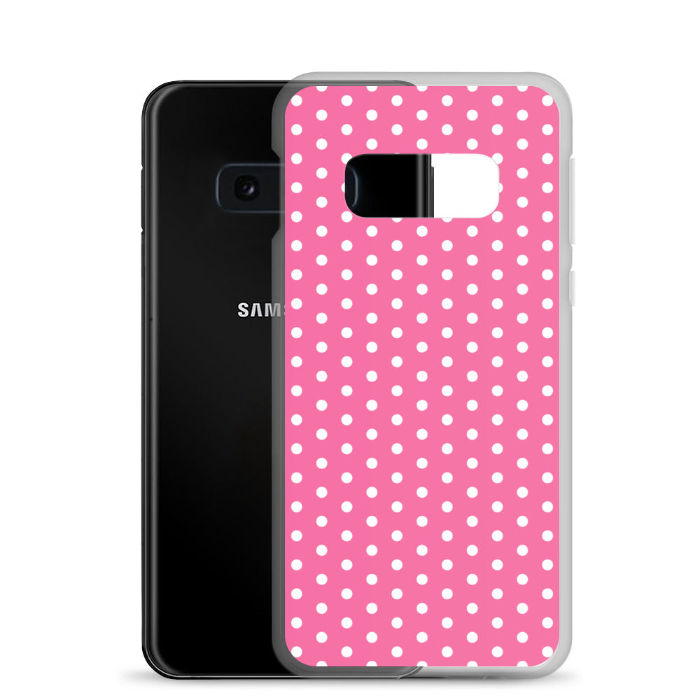 Pink Polkadot - Inspired By Harry Styles - Sustainably Made Clear Case for Samsung®