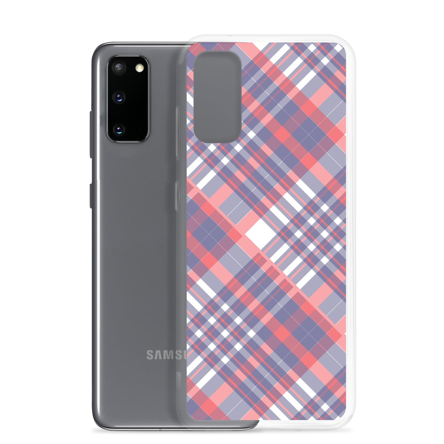 Diagonal Stripes - Inspired By Taylor Swift - Sustainably Made Clear Case for Samsung®