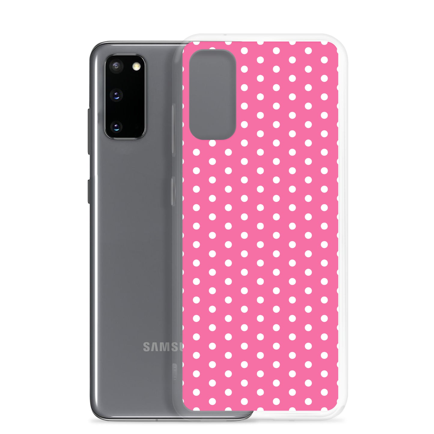 Pink Polkadot - Inspired By Harry Styles - Sustainably Made Clear Case for Samsung®