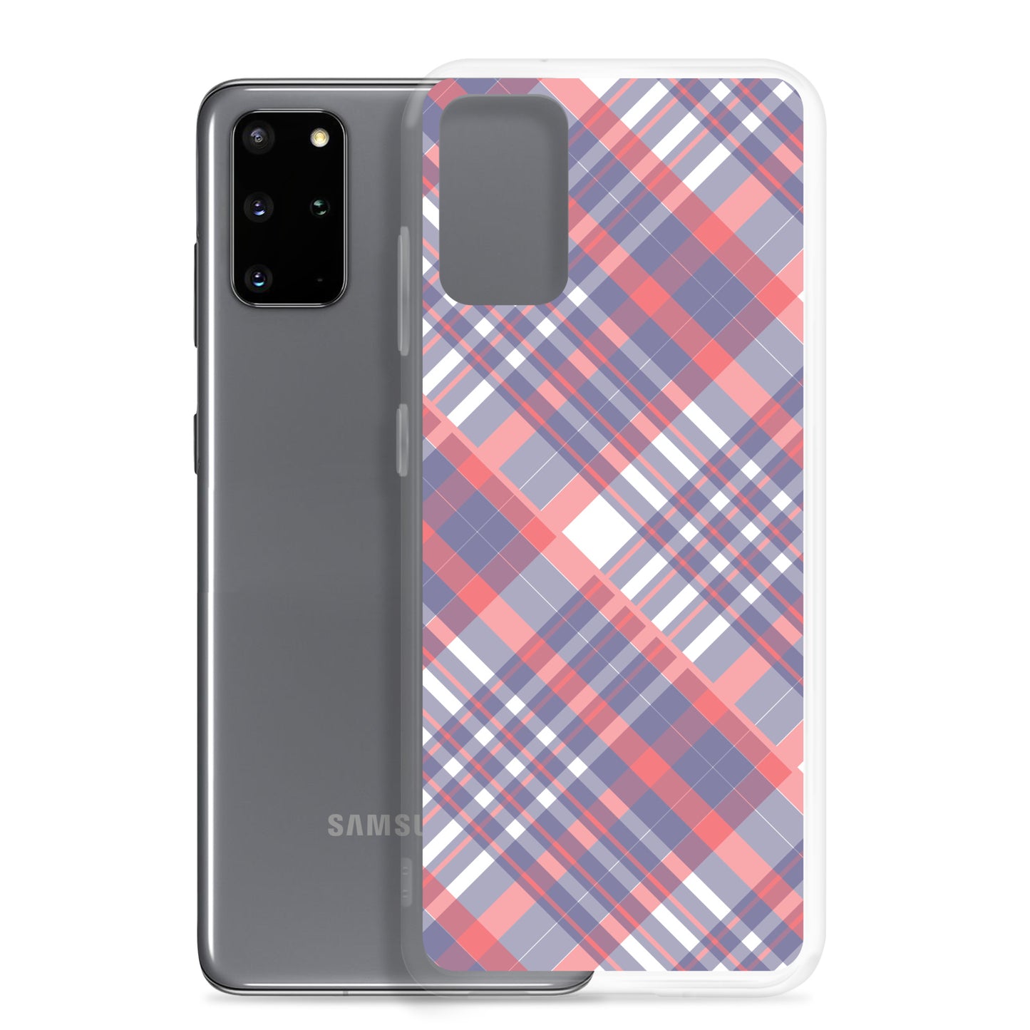 Diagonal Stripes - Inspired By Taylor Swift - Sustainably Made Clear Case for Samsung®