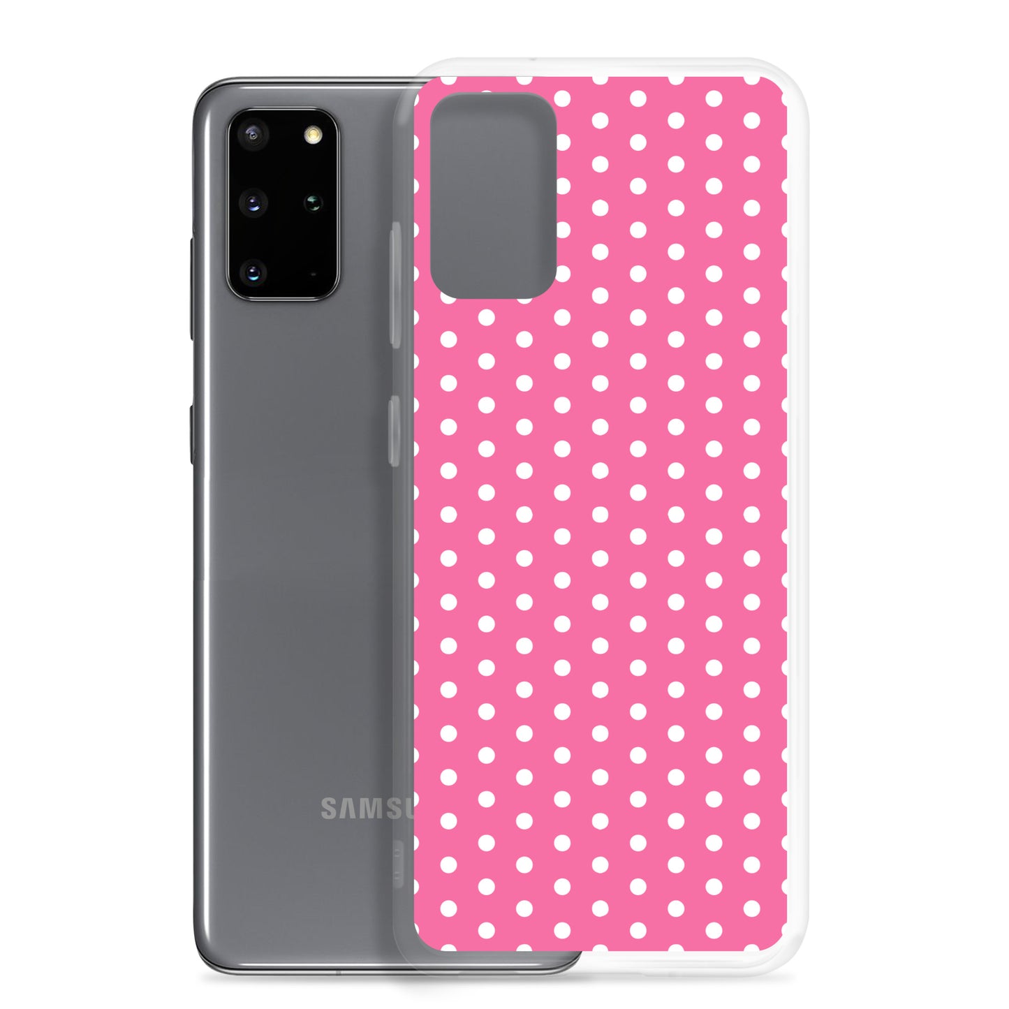 Pink Polkadot - Inspired By Harry Styles - Sustainably Made Clear Case for Samsung®