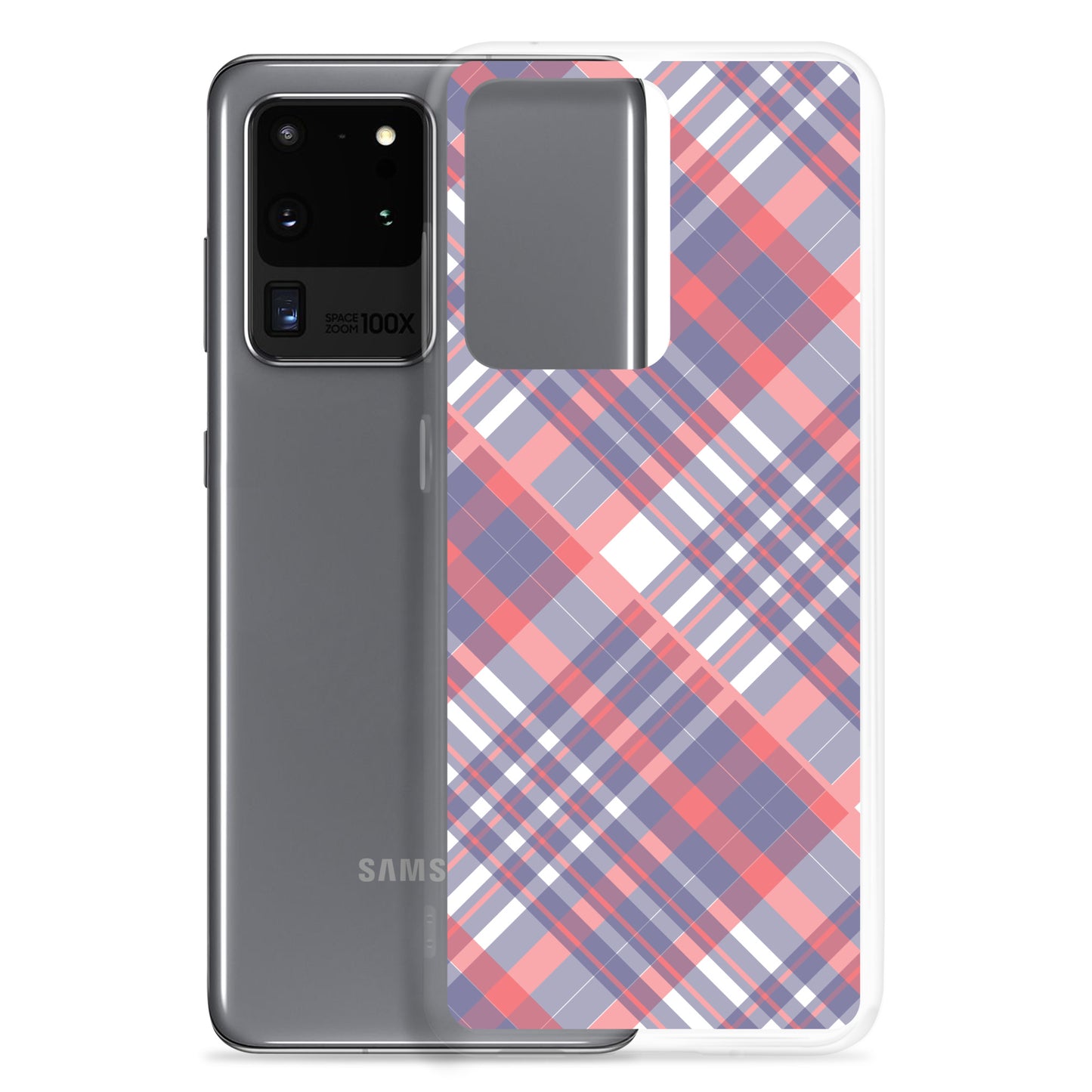 Diagonal Stripes - Inspired By Taylor Swift - Sustainably Made Clear Case for Samsung®