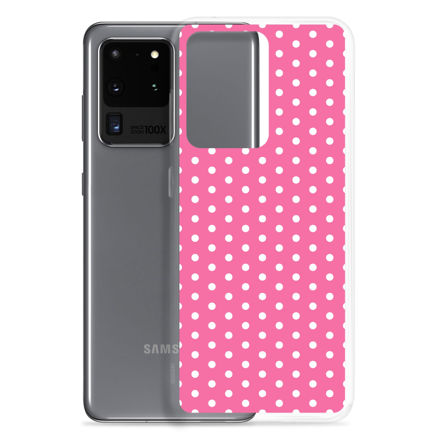 Pink Polkadot - Inspired By Harry Styles - Sustainably Made Clear Case for Samsung®