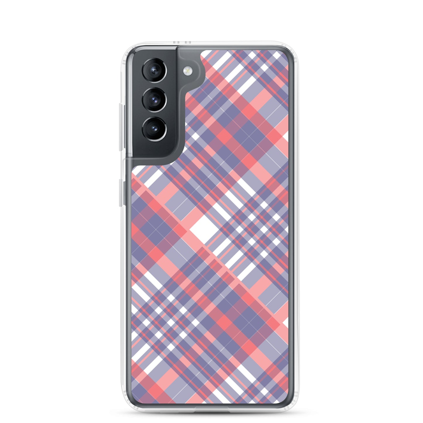 Diagonal Stripes - Inspired By Taylor Swift - Sustainably Made Clear Case for Samsung®