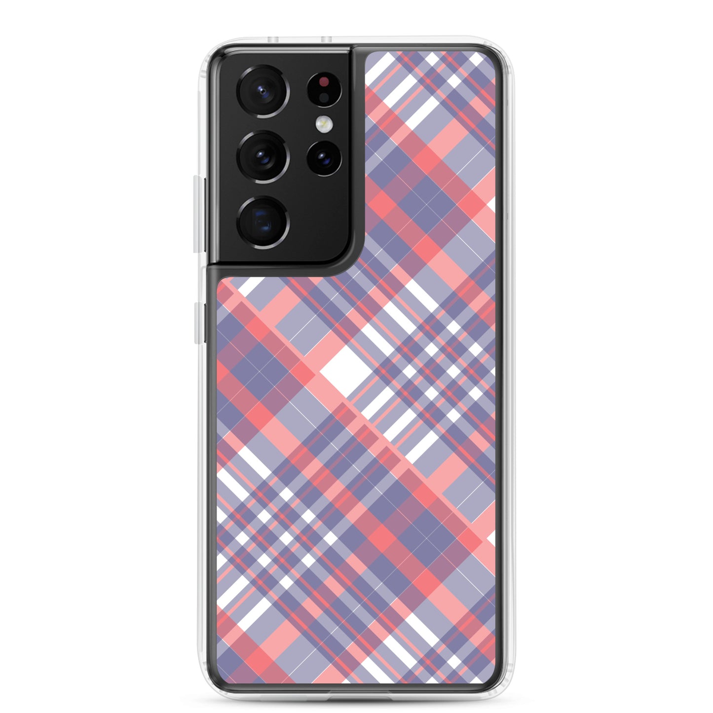 Diagonal Stripes - Inspired By Taylor Swift - Sustainably Made Clear Case for Samsung®