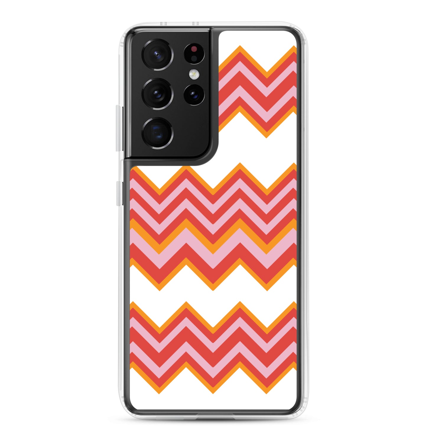 Retro Zigzag - Inspired By Taylor Swift - Sustainably Made Clear Case for Samsung®
