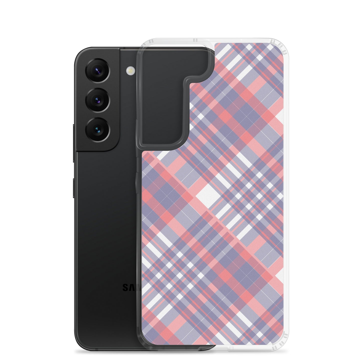 Diagonal Stripes - Inspired By Taylor Swift - Sustainably Made Clear Case for Samsung®
