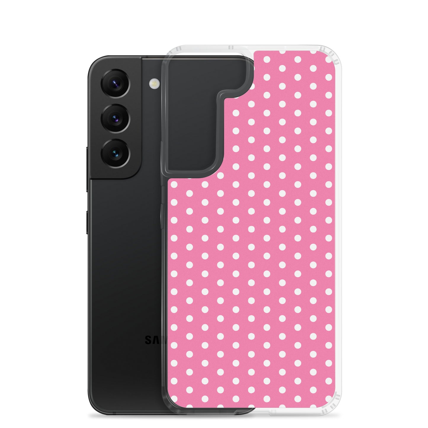 Pink Polkadot - Inspired By Harry Styles - Sustainably Made Clear Case for Samsung®