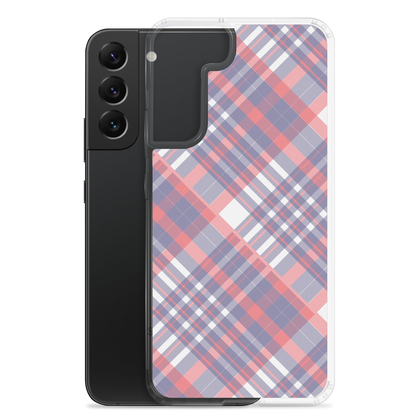 Diagonal Stripes - Inspired By Taylor Swift - Sustainably Made Clear Case for Samsung®