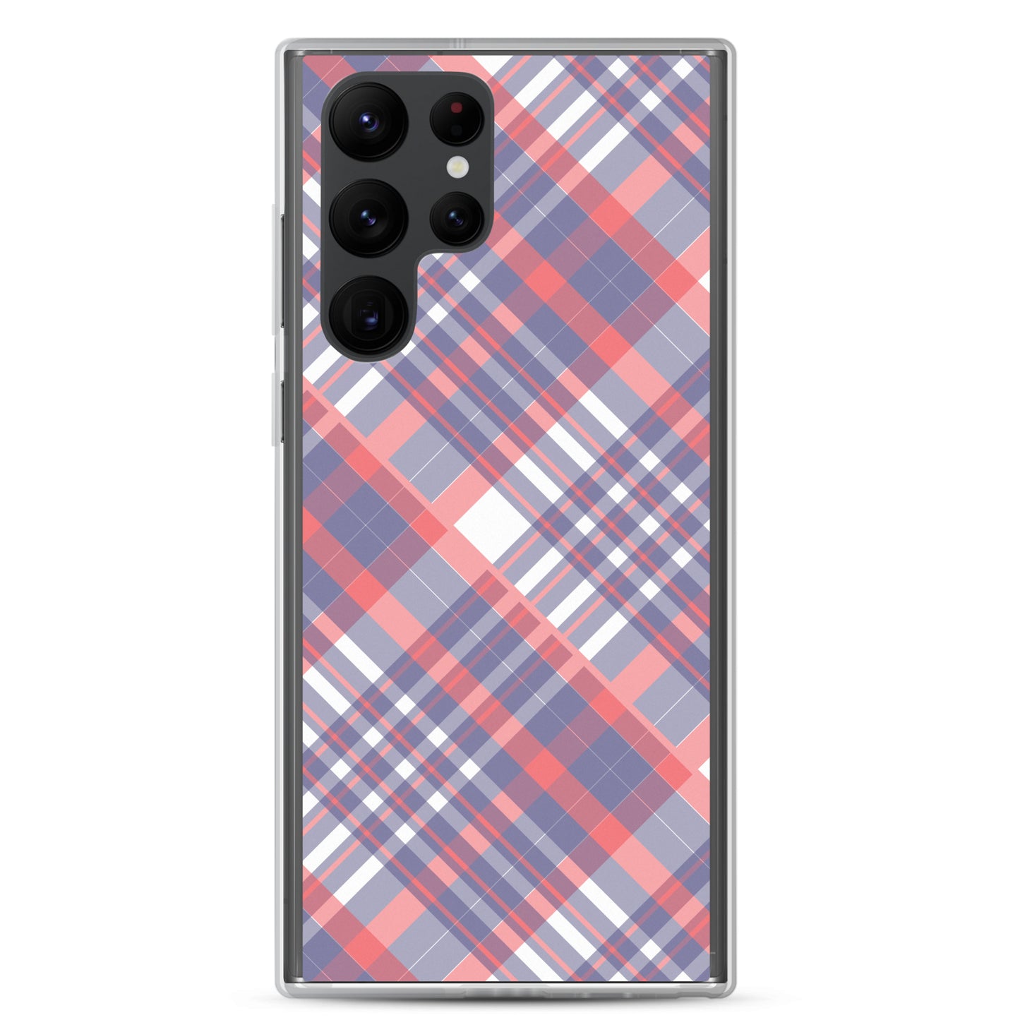 Diagonal Stripes - Inspired By Taylor Swift - Sustainably Made Clear Case for Samsung®