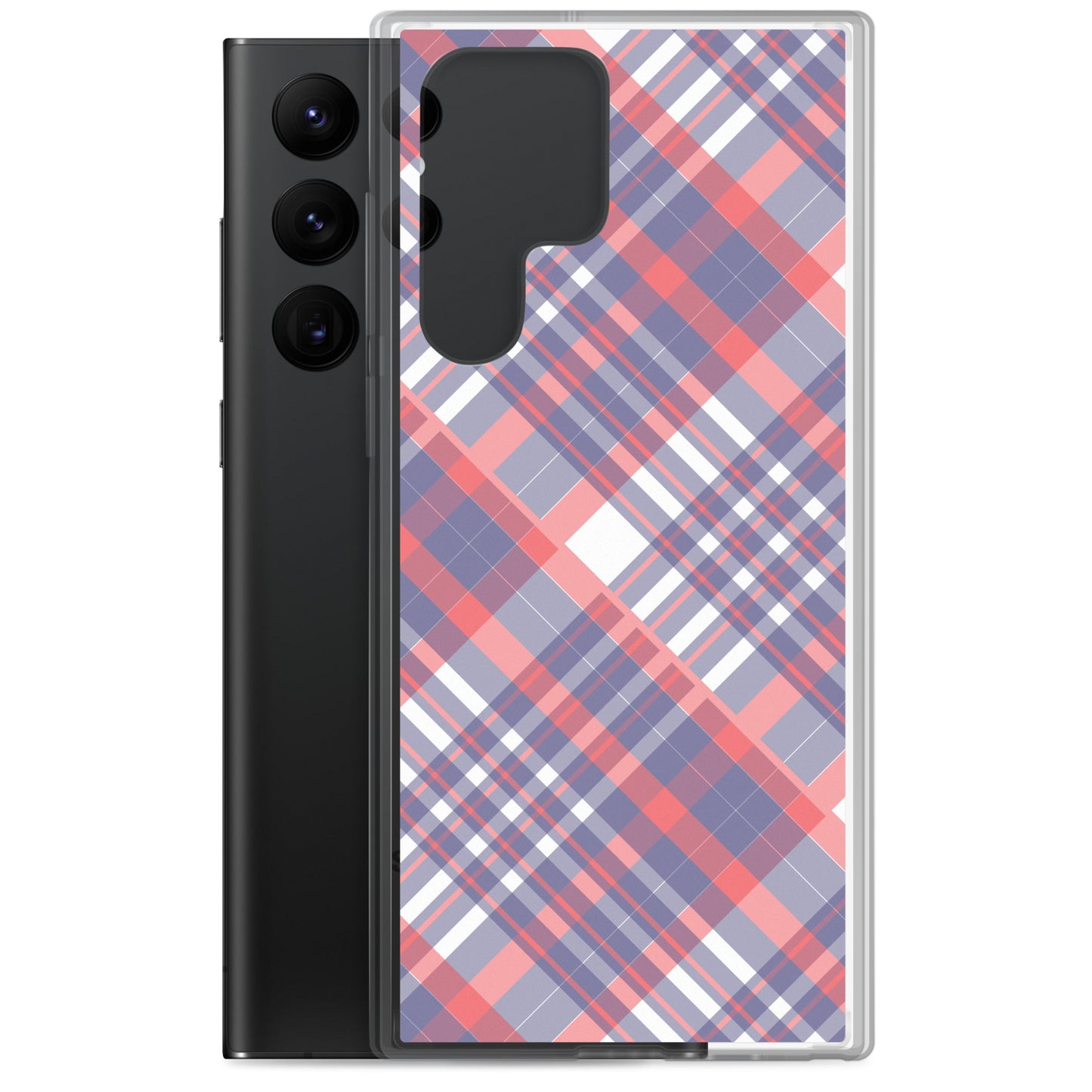 Diagonal Stripes - Inspired By Taylor Swift - Sustainably Made Clear Case for Samsung®