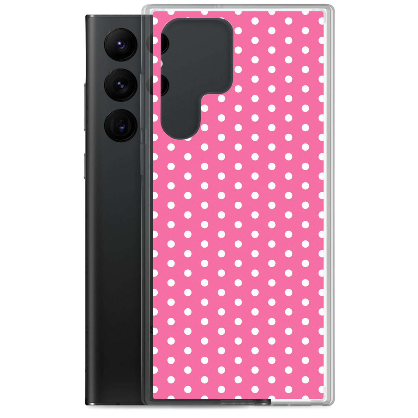 Pink Polkadot - Inspired By Harry Styles - Sustainably Made Clear Case for Samsung®