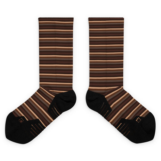 Retro Brown - Inspired By Taylor Swift - Sustainably Made Basketball socks