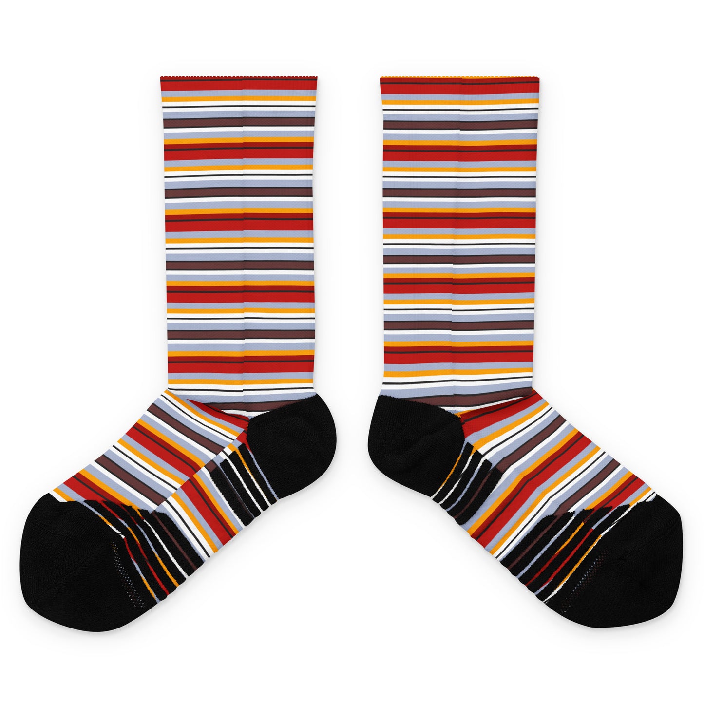 Multi Colored Lines - Inspired By Taylor Swift - Sustainably Made Basketball socks