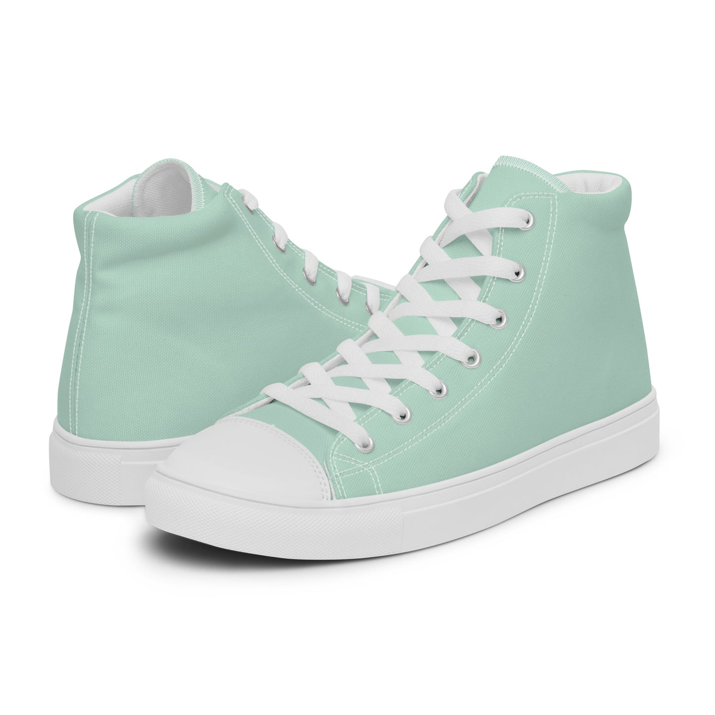 Aqua - Sustainably Made Men's High Top Canvas Shoes
